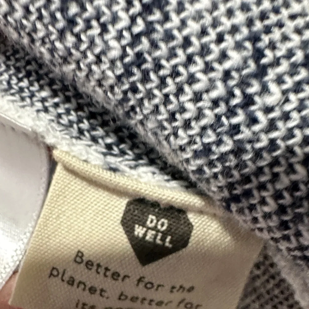 Madewell Navy and White Patterned Sweater - Picture 6 of 8